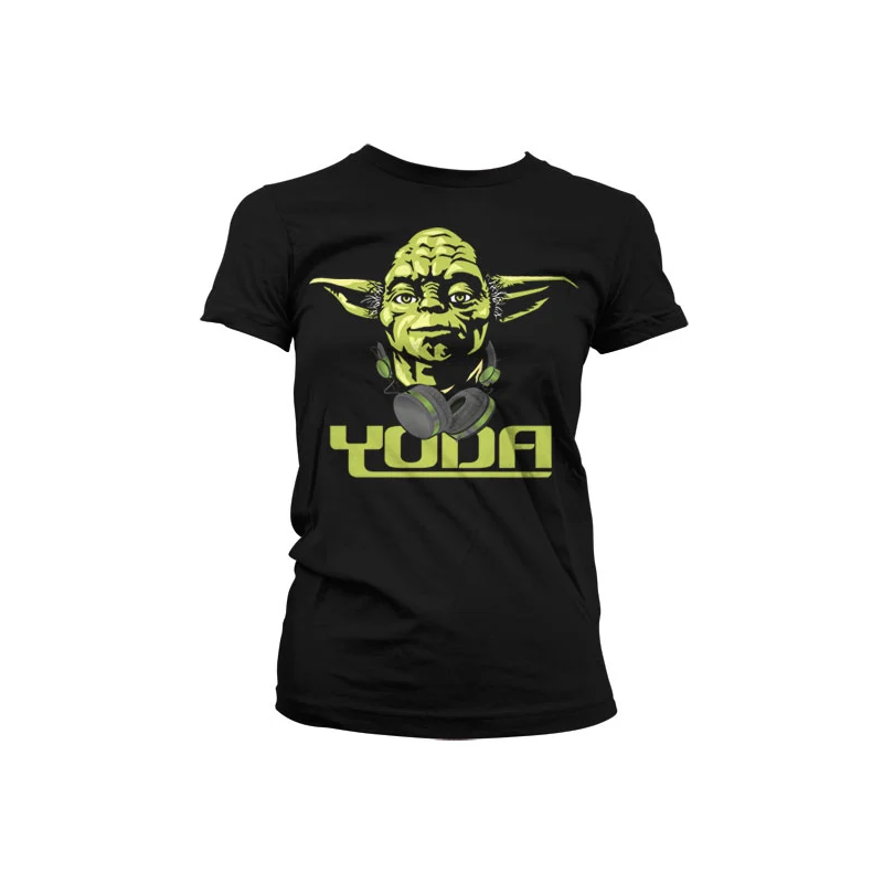 STAR WARS - T-Shirt GIRL Cool Yoda - Black (XXL) STAR WARS - T-Shirt GIRL Cool Yoda - Black (XXL)