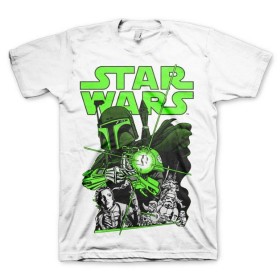 STAR WARS - T-Shirt Vintage Boba Feet - White (XL)