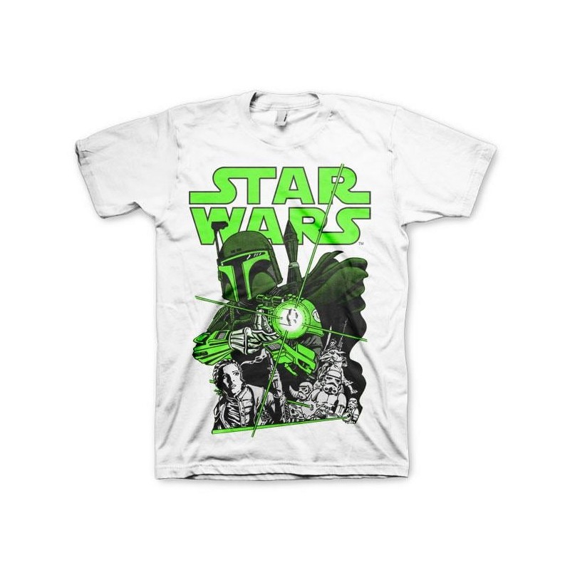 STAR WARS - T-Shirt Vintage Boba Feet - White (XL) STAR WARS - T-Shirt Vintage Boba Feet - White (XL)