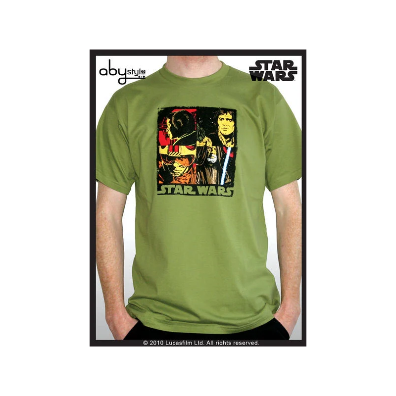 STAR WARS - T-Shirt Pop Art - Green (S) STAR WARS - T-Shirt Pop Art - Green (S)