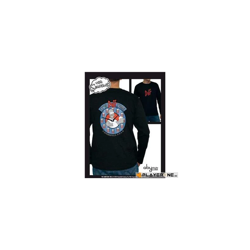SIMPSONS - T-Shirt Homme DUFF TIME- Black (S) SIMPSONS - T-Shirt Homme DUFF TIME- Black (S)