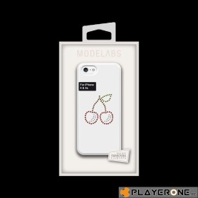 SWAROVSKI - Cherry Back Cover White ( Iphone 4/4S )