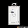 SWAROVSKI - Heart Back Cover White ( Iphone 4/4S )