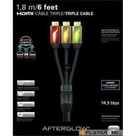 PDP - Afterglow - Cable HDMI Triple 1.80 M - RED/ORANGE/GREEN
