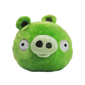 ANGRY BIRDS - Peluches Cochon vert 40 Cm