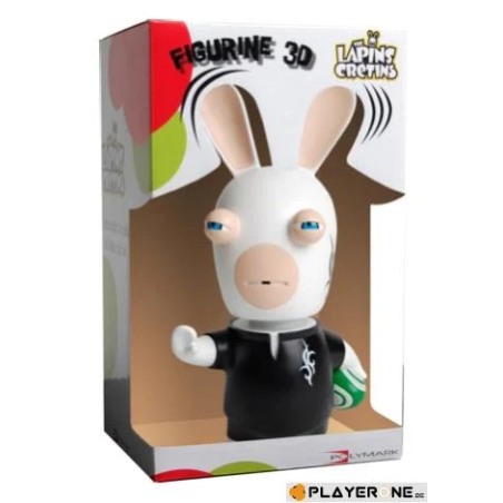 LAPINS CRETINS - Figurine 3D Lapin Rugby  ( 21 cm )