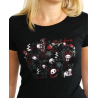 SKELANIMALS - T-Shirt DARK LOVE Femme Black Basic (L)