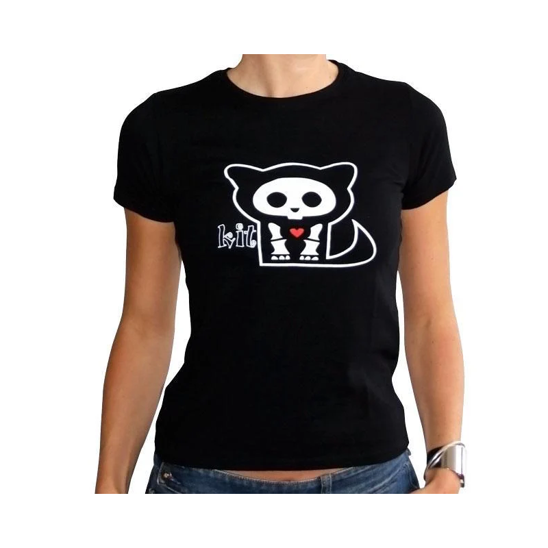 SKELANIMALS - T-Shirt KIT Femme Black Basic (XL) SKELANIMALS - T-Shirt KIT Femme Black Basic (XL)