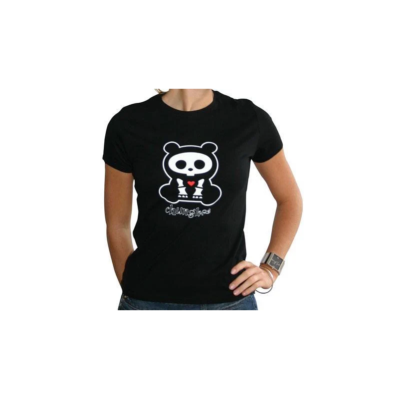 SKELANIMALS - T-Shirt CHUNGKEE Femme Black Basic (L) SKELANIMALS - T-Shirt CHUNGKEE Femme Black Basic (L)