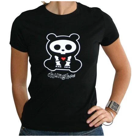 SKELANIMALS - T-Shirt CHUNGKEE Femme Black Basic (L)