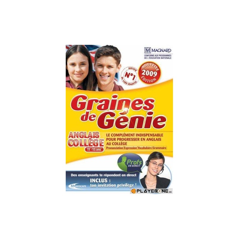 Graines de Génie Anglais College Edition 2009 (11-15 ans) Graines de Génie Anglais College Edition 2009 (11-15 ans)