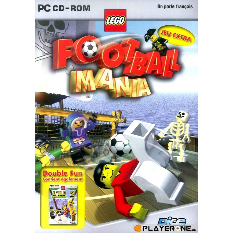 Coffret LEGO : 2 Jeux Football Mania + Lego Ile 2 Coffret LEGO : 2 Jeux Football Mania + Lego Ile 2