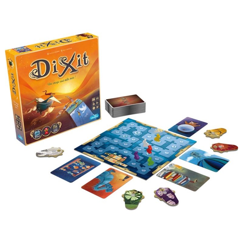 Boîte de jeu Dixit et contenu Boîte de jeu Dixit et contenu