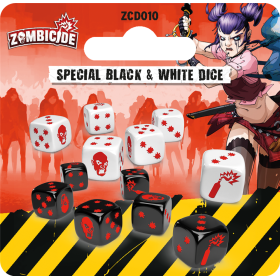 ZombicideDés Spéciaux Noirs et Blanc (Français)