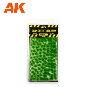 DARK GREEN TUFTS 6MM