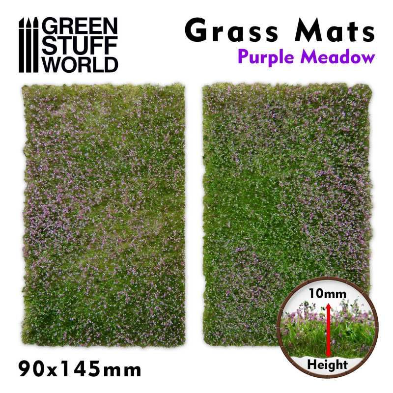 Découpe de Tapis d'Herbe - Prairie Pourpre Découpe de Tapis d'Herbe - Prairie Pourpre