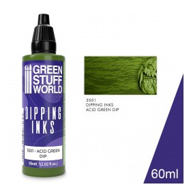 Peintures Dipping inks 60 ml - ACID GREEN DIP