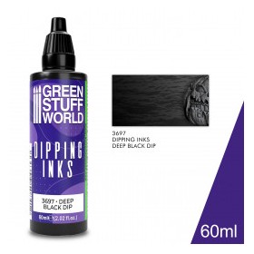 Peintures Dipping inks 60 ml - Deep Black Dip