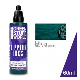 Peintures Dipping inks 60 ml - Green Shark Skin Dip