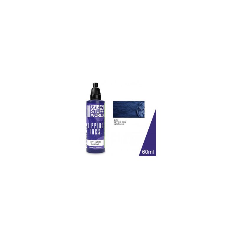 Peintures Dipping inks 60 ml - INDIGO BLUE DIP