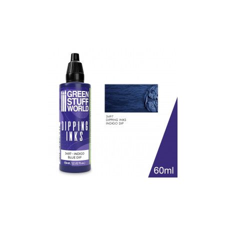 Peintures Dipping inks 60 ml - INDIGO BLUE DIP