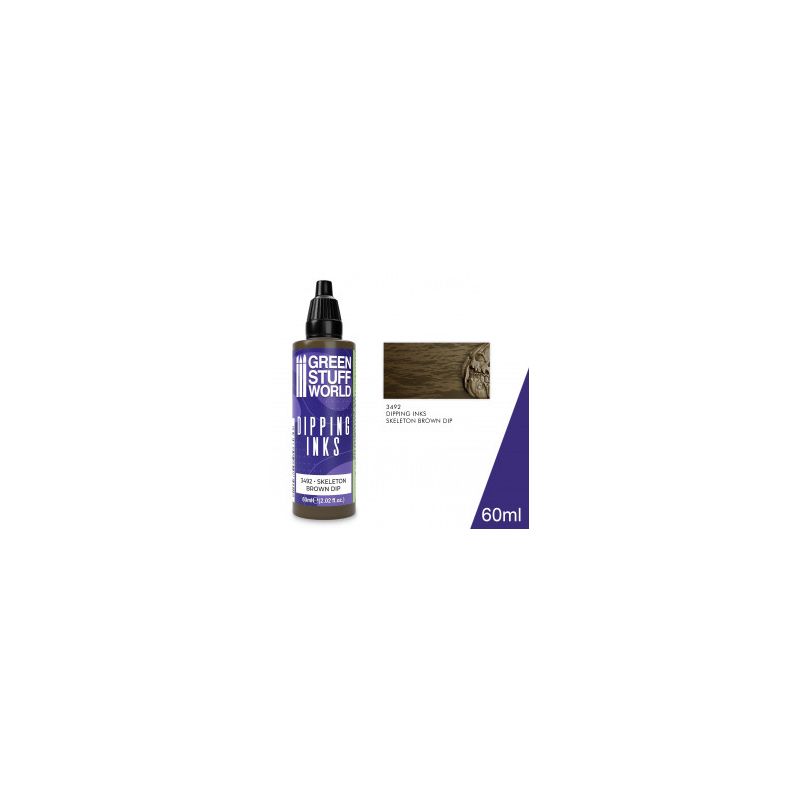 Peintures Dipping inks 60 ml - SKELETON BROWN DIP Peintures Dipping inks 60 ml - SKELETON BROWN DIP