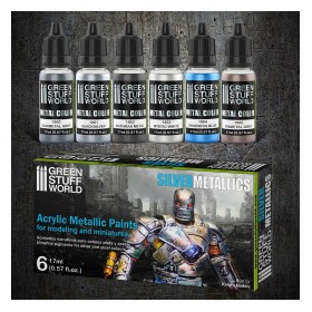 Set Peintures MetalliquesArgent