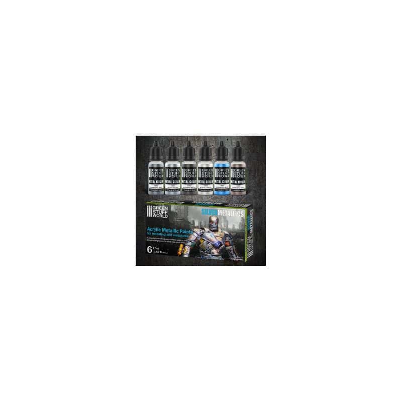 Set Peintures MetalliquesArgent Set Peintures MetalliquesArgent