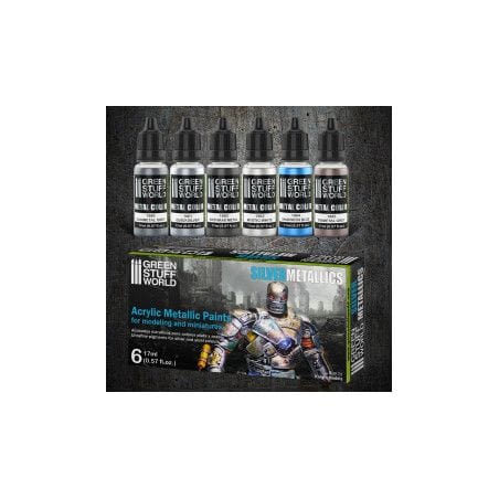 Set Peintures MetalliquesArgent