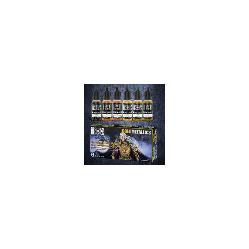 Set Peintures MetalliquesOr Set Peintures MetalliquesOr