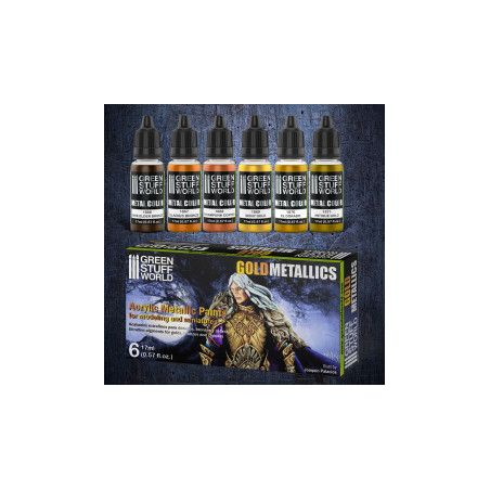 Set Peintures MetalliquesOr