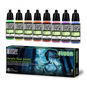 Set 8x Peintures Fluor