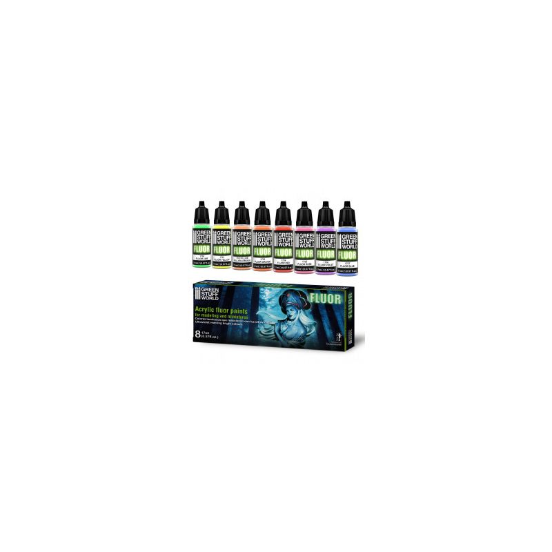 Set 8x Peintures Fluor