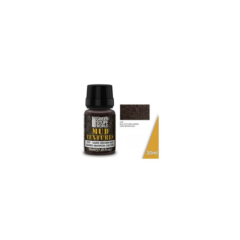 Textures de boue - BOUE BRUN FONCÉ 30ml Textures de boue - BOUE BRUN FONCÉ 30ml