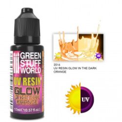 Résine orange ultraviolette - GLOW 17ml 2