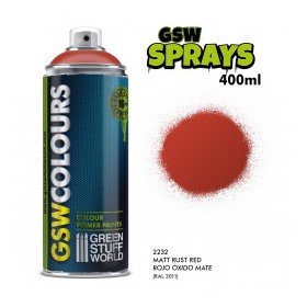 SPRAY Couleurs Rouge rouille mat 400ml