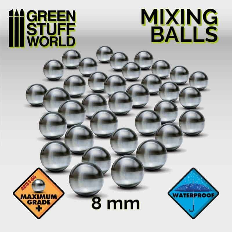 Billes Agitateurs en acier inoxydable 8mm pour mélanger la peinture Billes Agitateurs en acier inoxydable 8mm pour mélanger la peinture