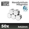 Aimants Néodymes 3x0'5mm - 50 units (N35)