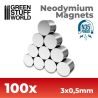 Aimants Néodymes 3x0'5mm - 100 units (N35)