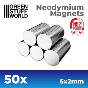Aimants Néodymes 5x2mm - 50 units (N52)