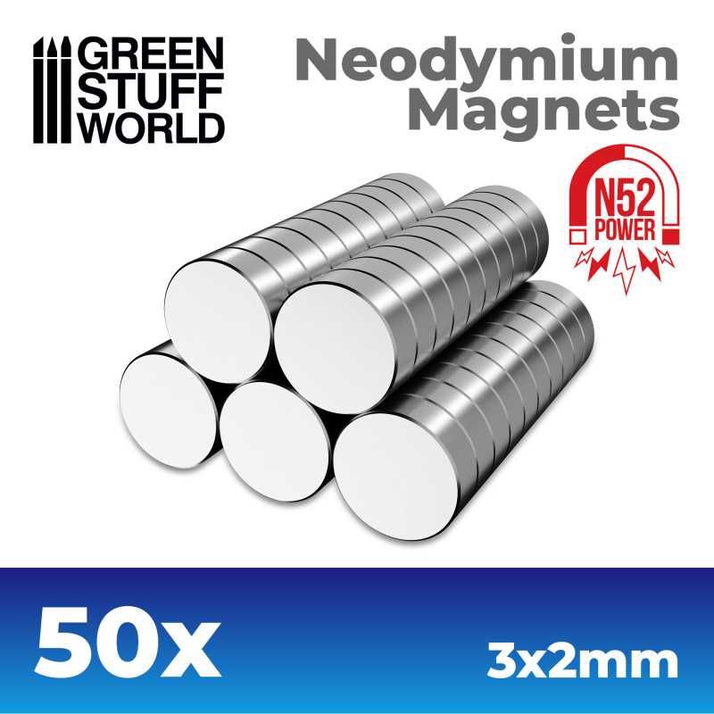 Aimants Néodymes 3x2mm - 50 units (N52) Aimants Néodymes 3x2mm - 50 units (N52)