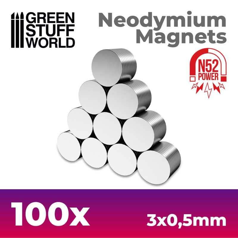 Aimants Néodymes 3x0'5mm - 100 units (N52) Aimants Néodymes 3x0'5mm - 100 units (N52)