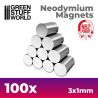 Aimants Néodymes 3x1mm - 100 units (N52)