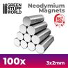 Aimants Néodymes 3x2mm - 100 units (N52)