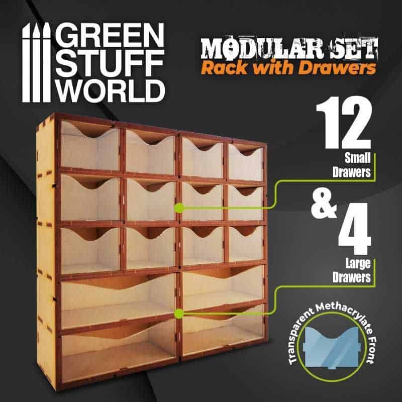 Support vertical en MDF avec tiroirs Support vertical en MDF avec tiroirs