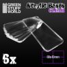 Socles Acryliques CARRES 80x40mm Transparent