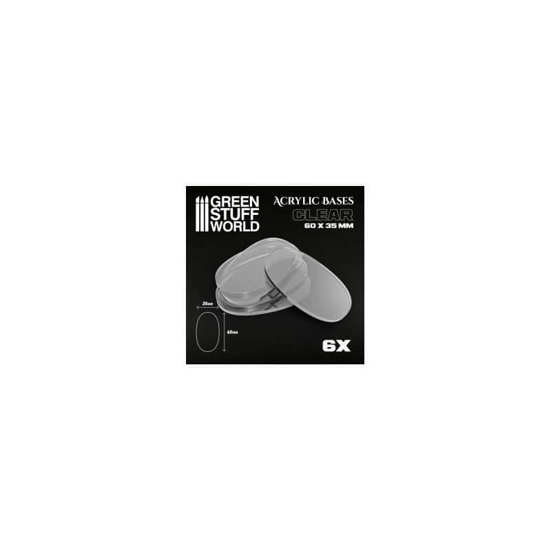 Socles Acryliques Ovale 60x35mm Transparent Socles Acryliques Ovale 60x35mm Transparent