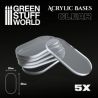 Socles Acryliques OVALES 50x25mm Transparent