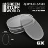 Socles Acryliques OVALES 75x42mm Transparent