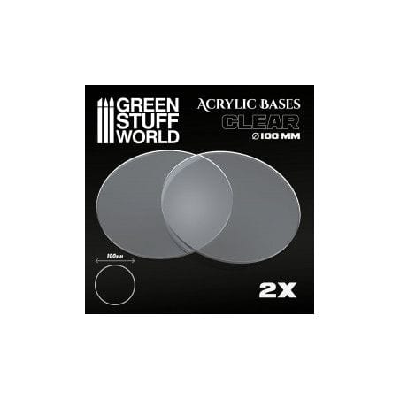 Socles Acryliques ROND 100 mm Transparent